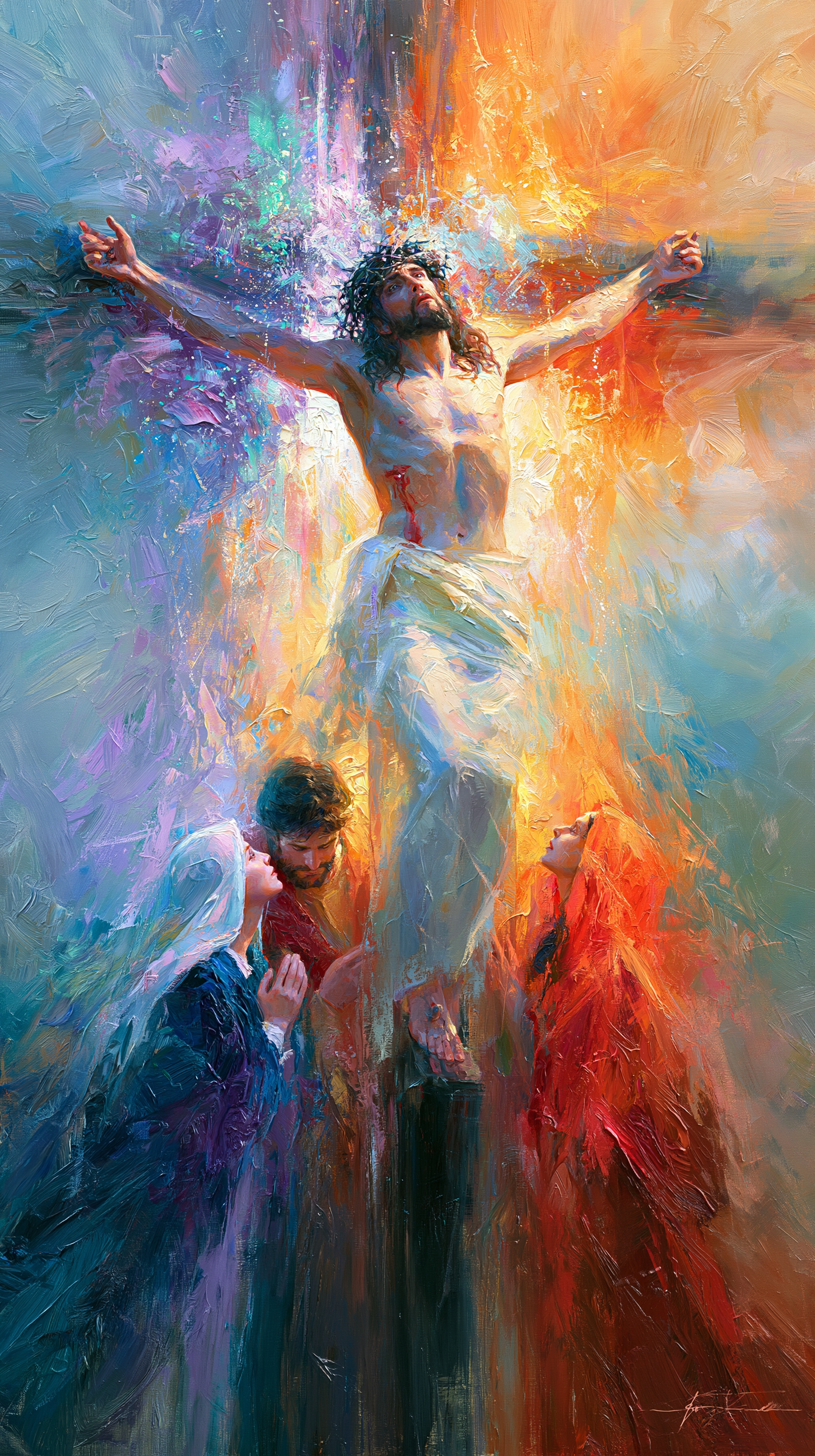 La Crucifixion — Impressionniste · Portrait n° 10 — aperçu de la finition sélectionnée