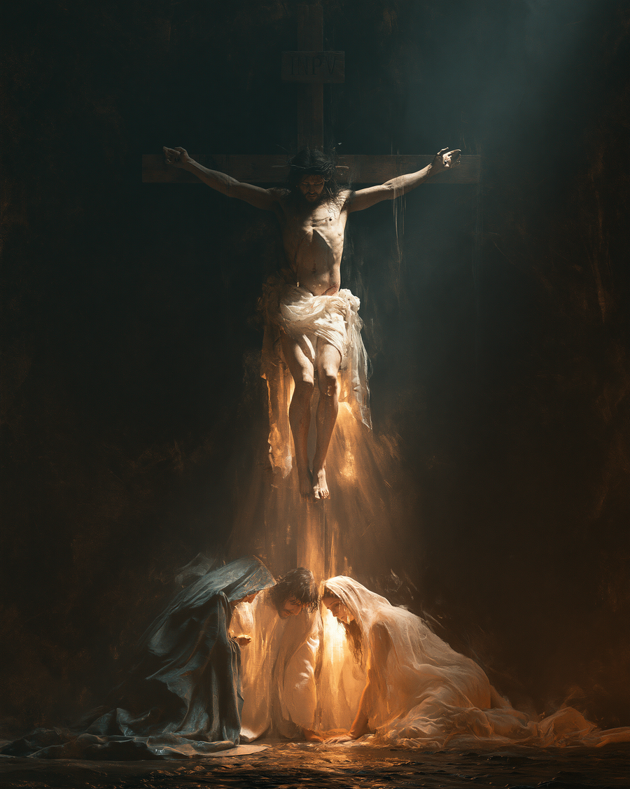 La Crucifixion — Lumière divine · Portrait n° 4