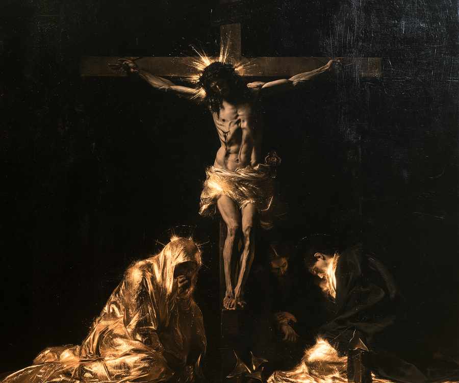 La Crucifixion — Noir et or · Paysage n° 1