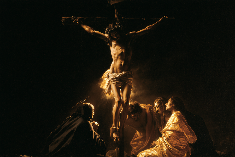 La Crucifixion — Noir et or · Paysage n° 7