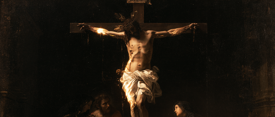 La Crucifixion — Noir et or · Paysage n° 11
