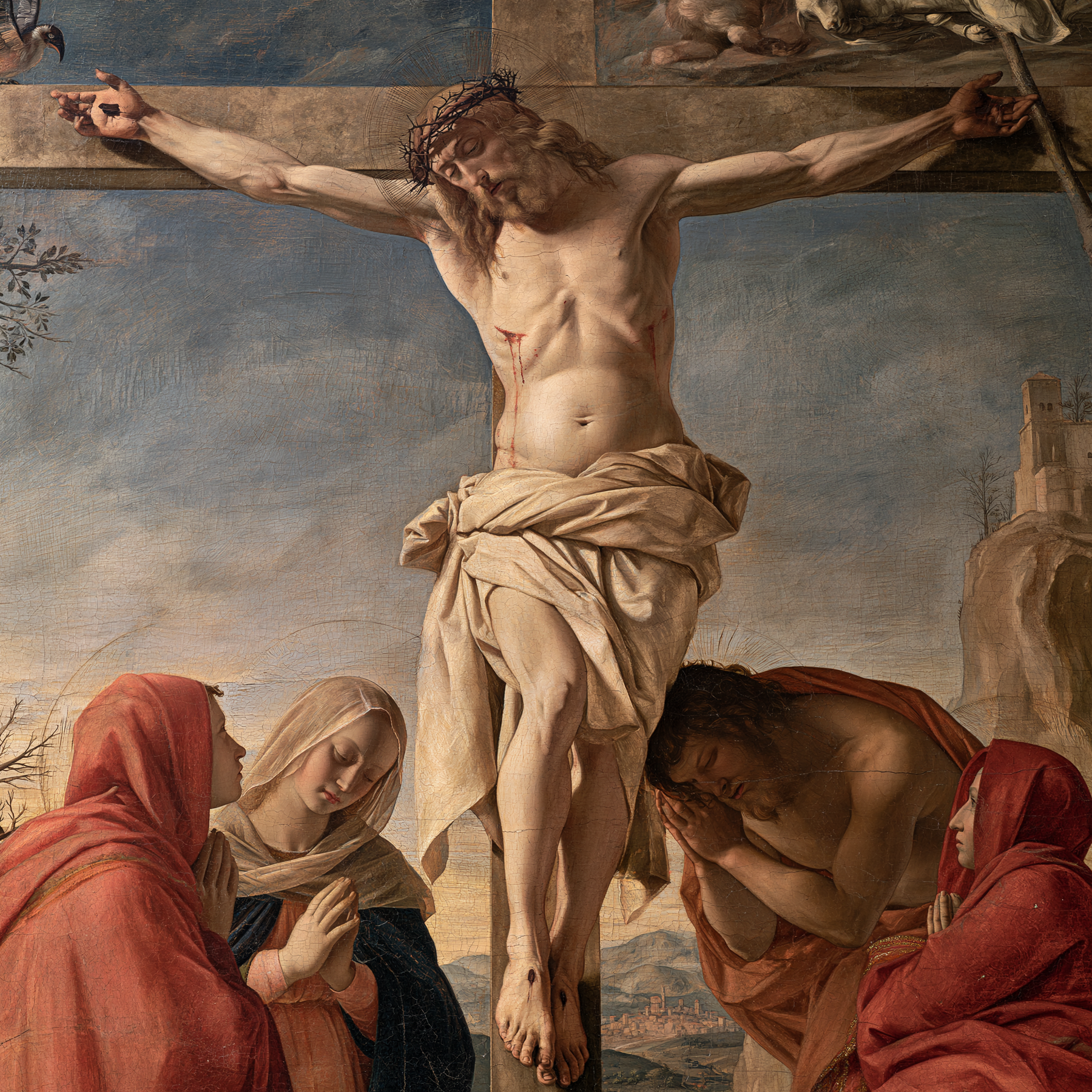 La Crucifixion — Renaissance florentine · Carré n° 2 — aperçu de la finition sélectionnée