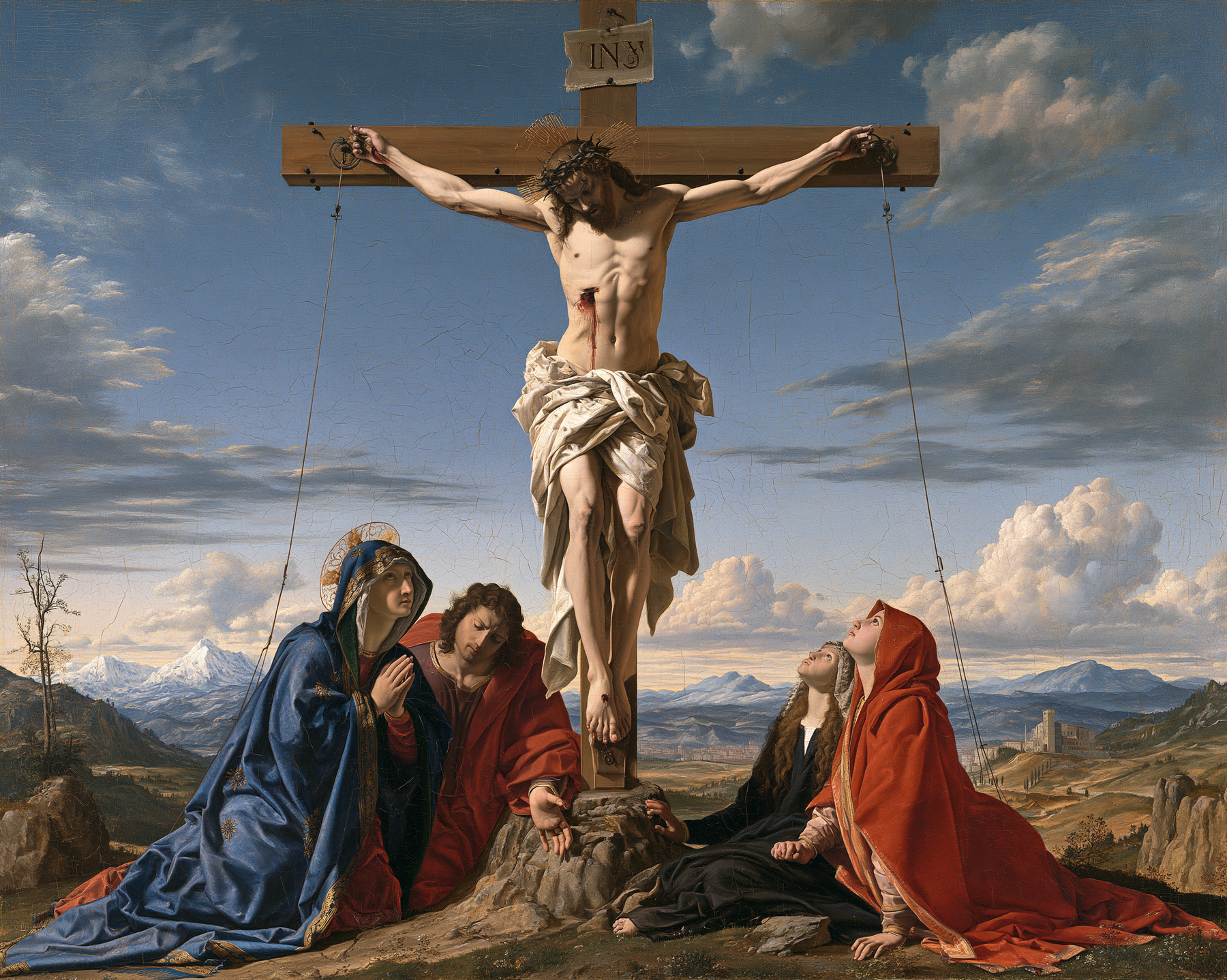 La Crucifixion — Renaissance florentine · Paysage n° 5 — aperçu de la finition sélectionnée