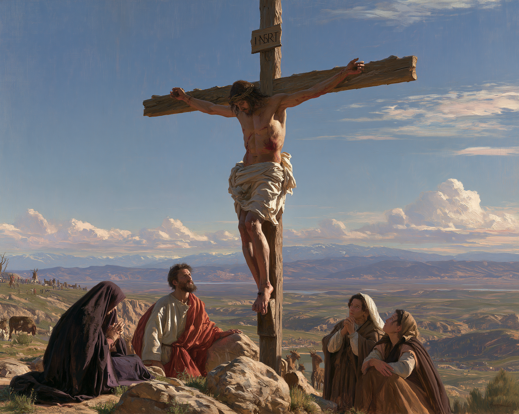 La Crucifixion — Renaissance florentine · Paysage n° 6 — aperçu de la finition sélectionnée