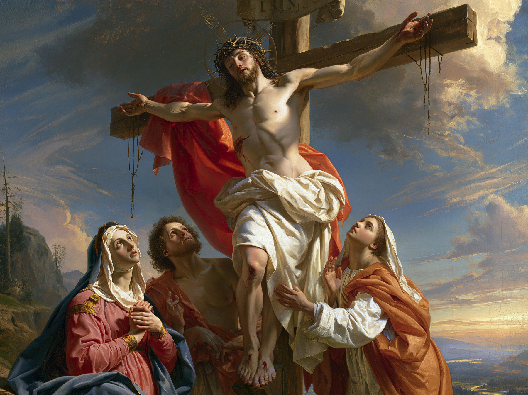 La Crucifixion — Renaissance florentine · Paysage n° 10 — aperçu de la finition sélectionnée