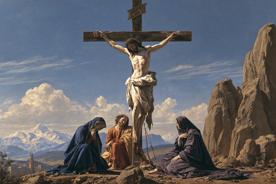La Crucifixion — Renaissance florentine · Paysage n° 13