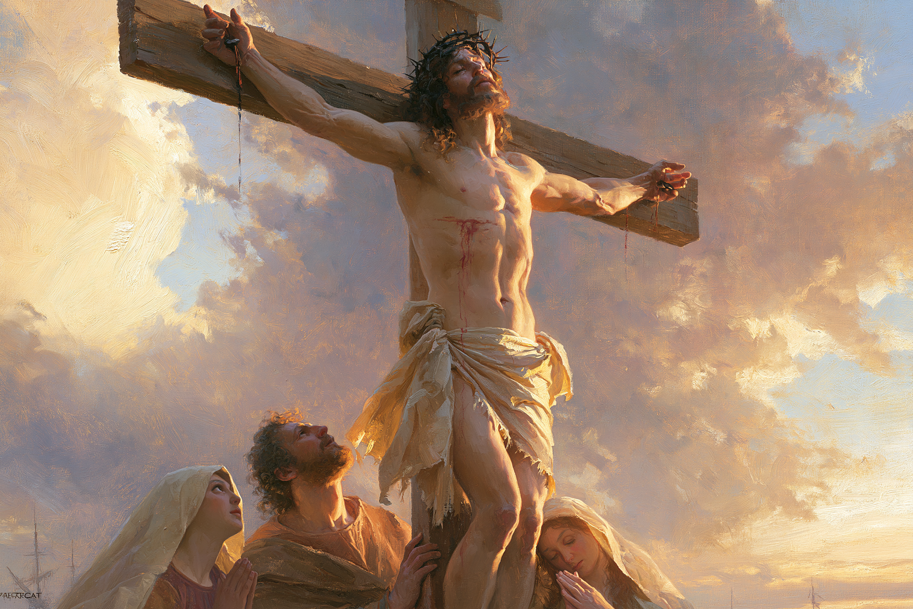 La Crucifixion — Renaissance florentine · Paysage n° 15 — aperçu de la finition sélectionnée