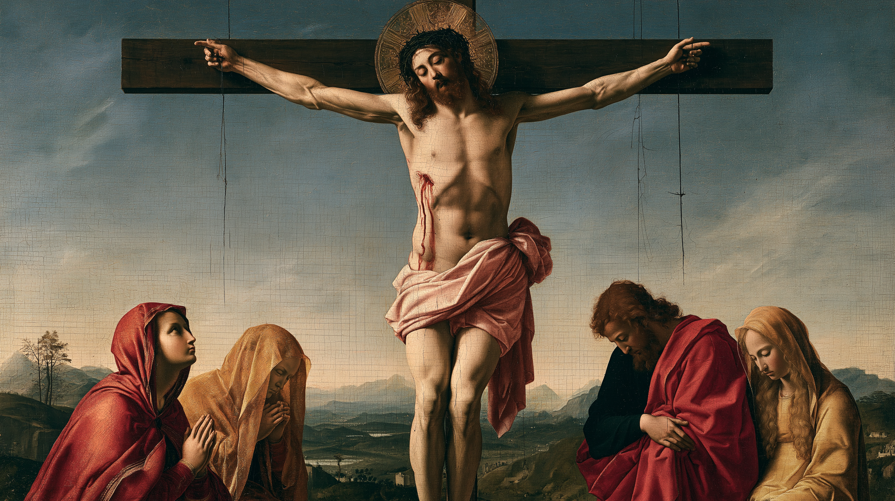 La Crucifixion — Renaissance florentine · Paysage n° 16 — aperçu de la finition sélectionnée