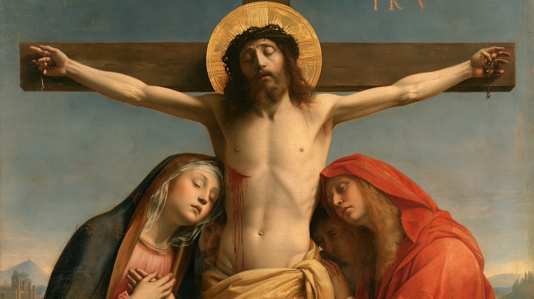 La Crucifixion — Renaissance florentine · Paysage n° 17 — aperçu de la finition sélectionnée