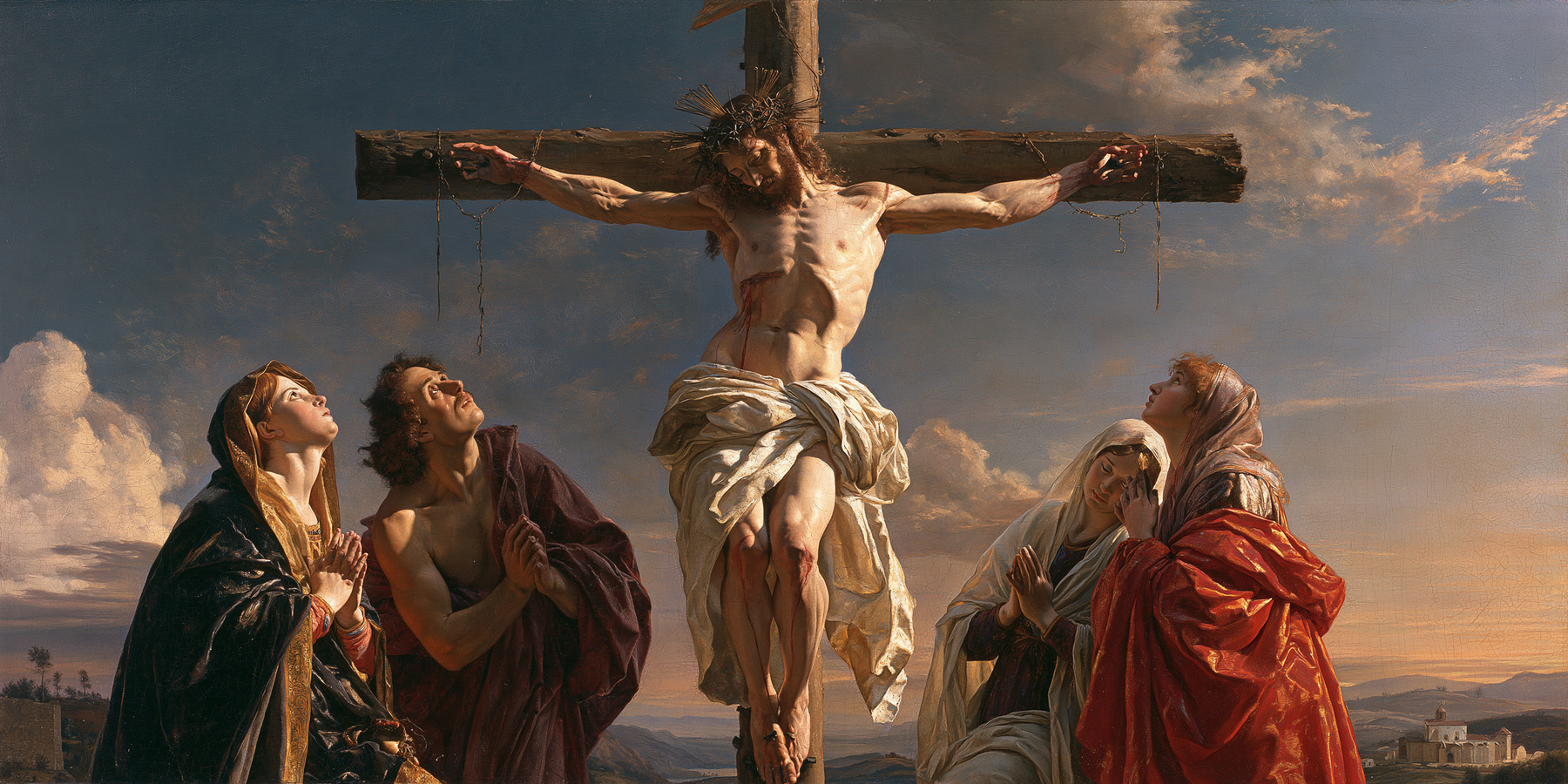 La Crucifixion — Renaissance florentine · Paysage n° 20 — aperçu de la finition sélectionnée