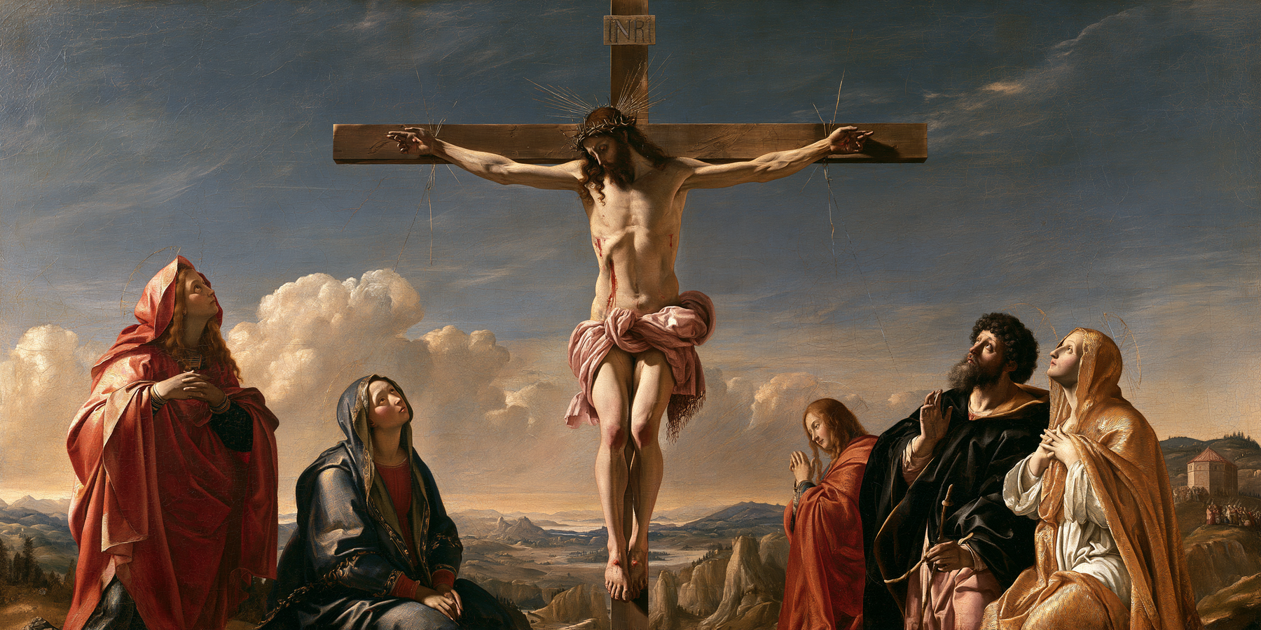 La Crucifixion — Renaissance florentine · Paysage n° 21 — aperçu de la finition sélectionnée
