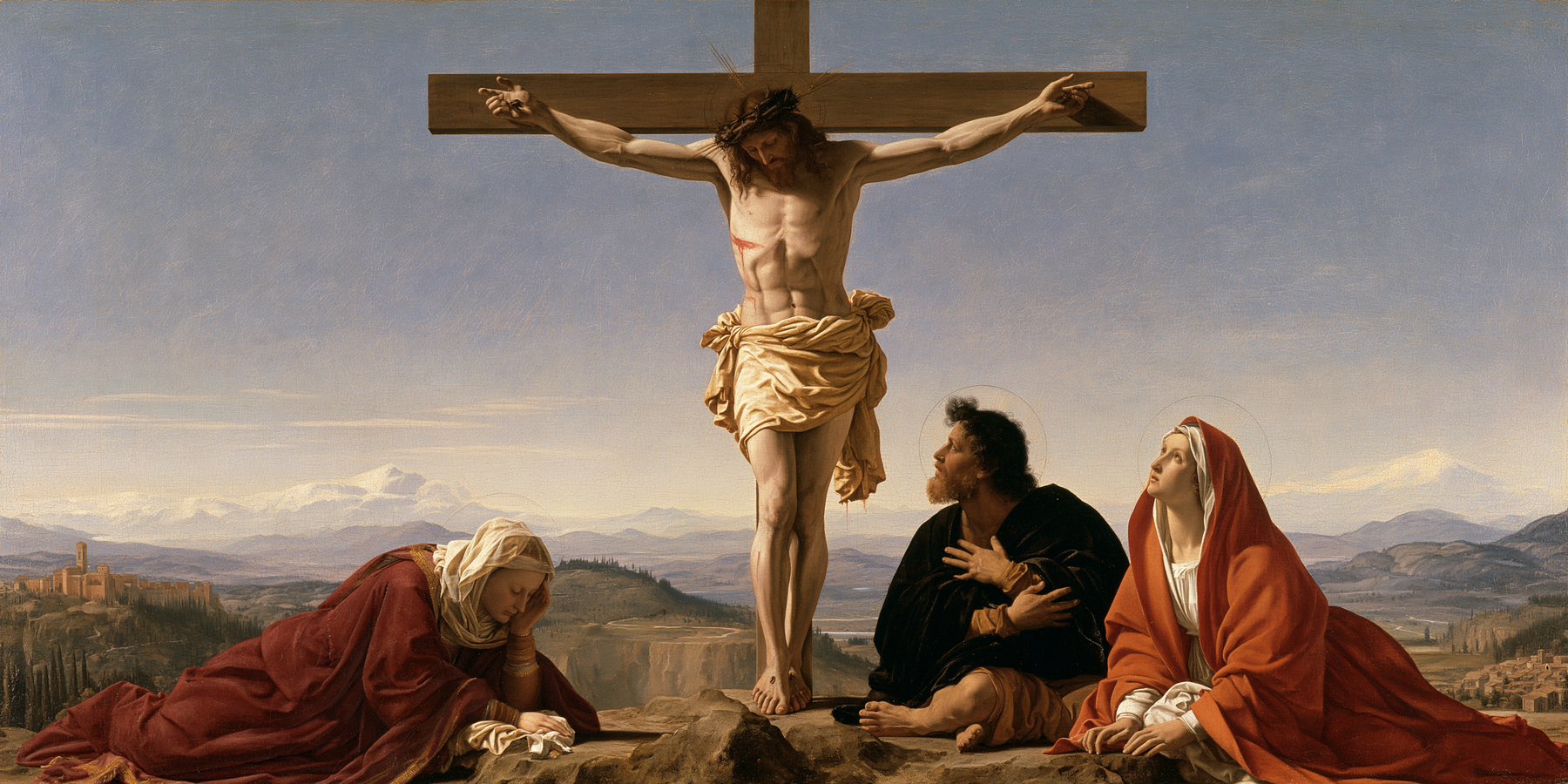 La Crucifixion — Renaissance florentine · Paysage n° 23 — aperçu de la finition sélectionnée
