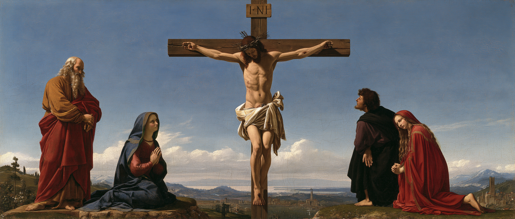 La Crucifixion — Renaissance florentine · Paysage n° 24 — aperçu de la finition sélectionnée