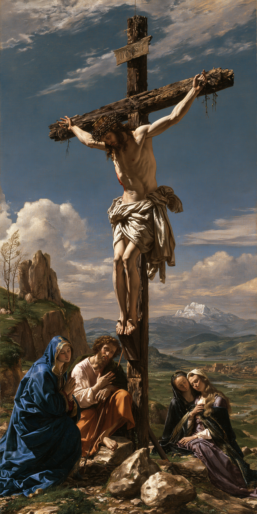 La Crucifixion — Renaissance florentine · Portrait n° 3