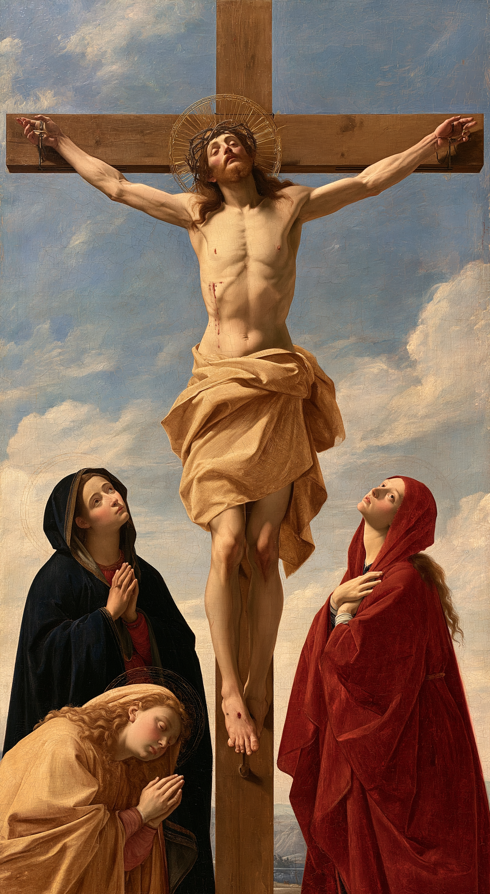 La Crucifixion — Renaissance florentine · Portrait n° 7 — aperçu de la finition sélectionnée