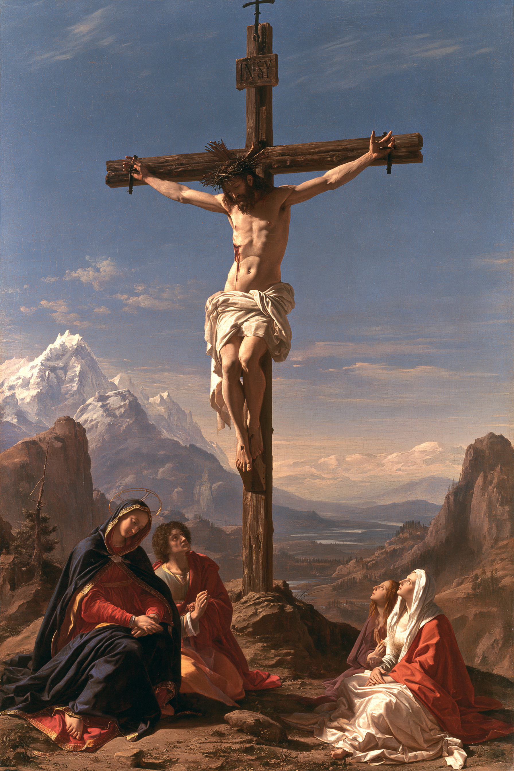 La Crucifixion — Renaissance florentine · Portrait n° 13 — aperçu de la finition sélectionnée