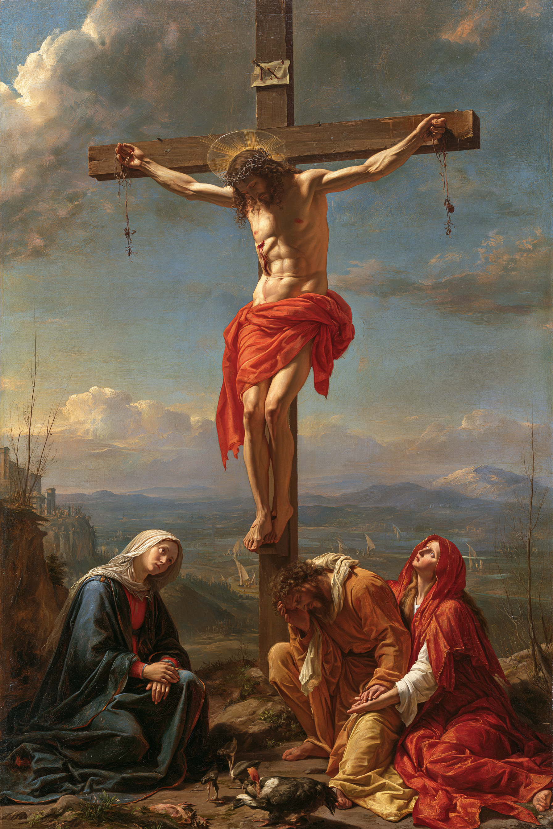 La Crucifixion — Renaissance florentine · Portrait n° 15 — aperçu de la finition sélectionnée