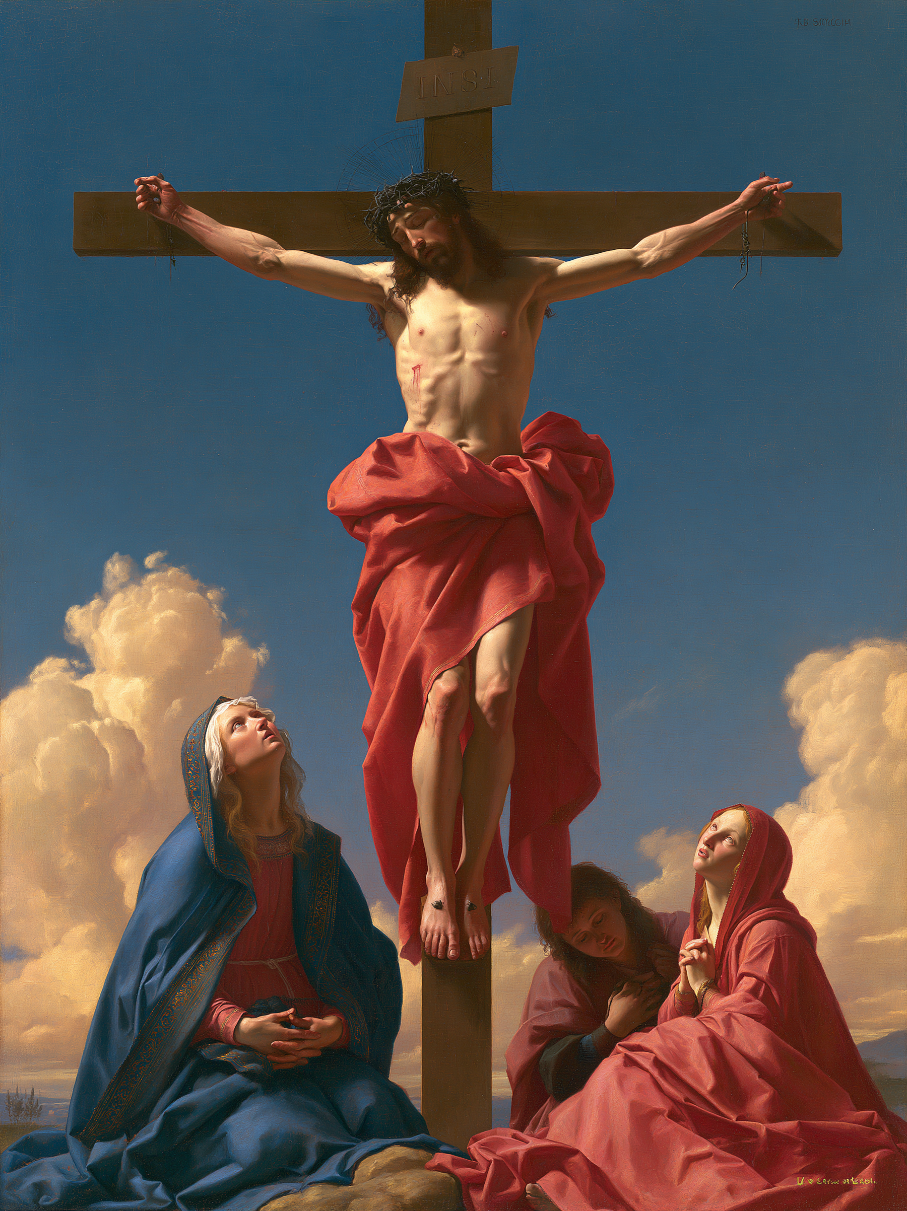 La Crucifixion — Renaissance florentine · Portrait n° 19 — aperçu de la finition sélectionnée