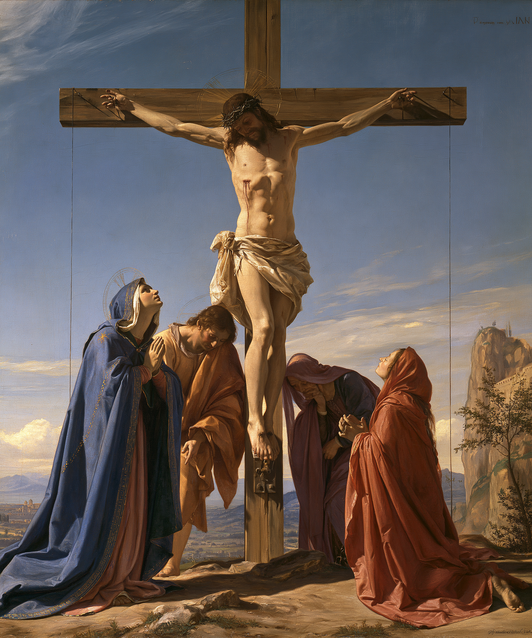 La Crucifixion — Renaissance florentine · Portrait n° 25 — aperçu de la finition sélectionnée