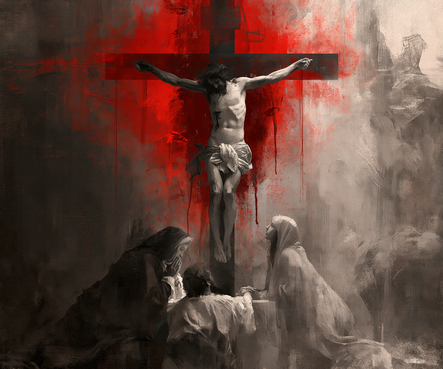 La Crucifixion — Rouge du sacrifice · Paysage n° 1