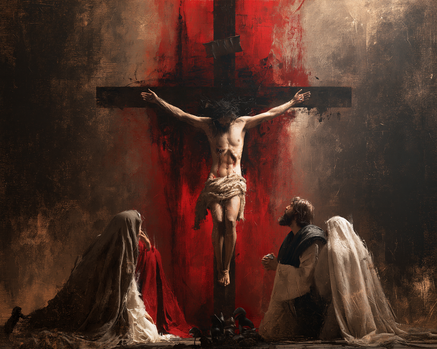 La Crucifixion — Rouge du sacrifice · Paysage n° 5