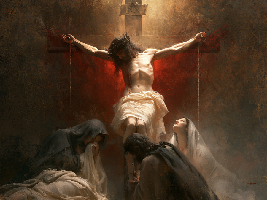 La Crucifixion — Rouge du sacrifice · Paysage n° 6