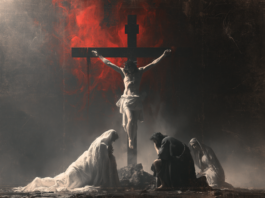 La Crucifixion — Rouge du sacrifice · Paysage n° 7