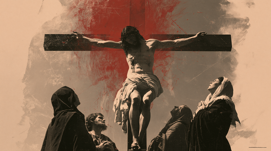 La Crucifixion — Rouge du sacrifice · Paysage n° 8