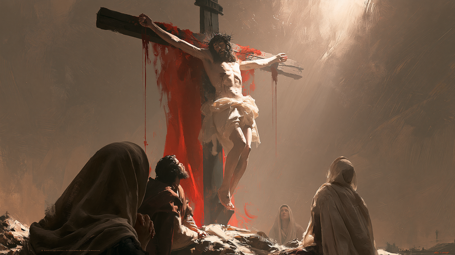 La Crucifixion — Rouge du sacrifice · Paysage n° 11