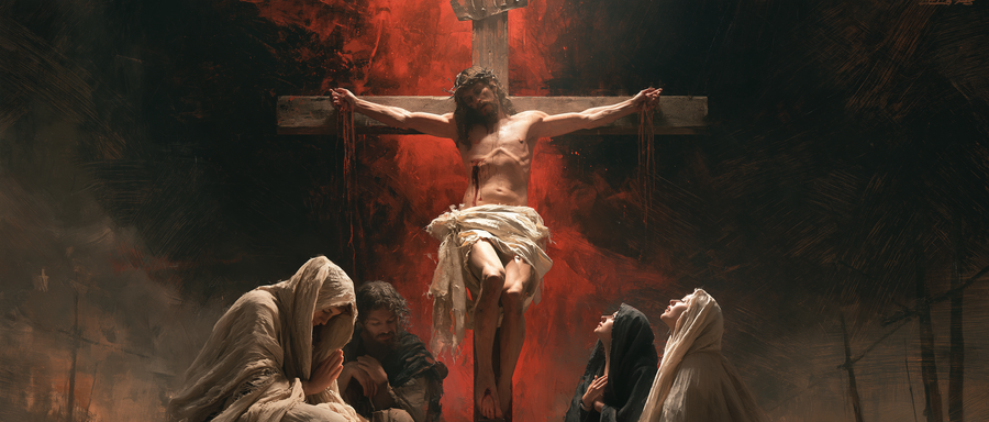 La Crucifixion — Rouge du sacrifice · Paysage n° 16