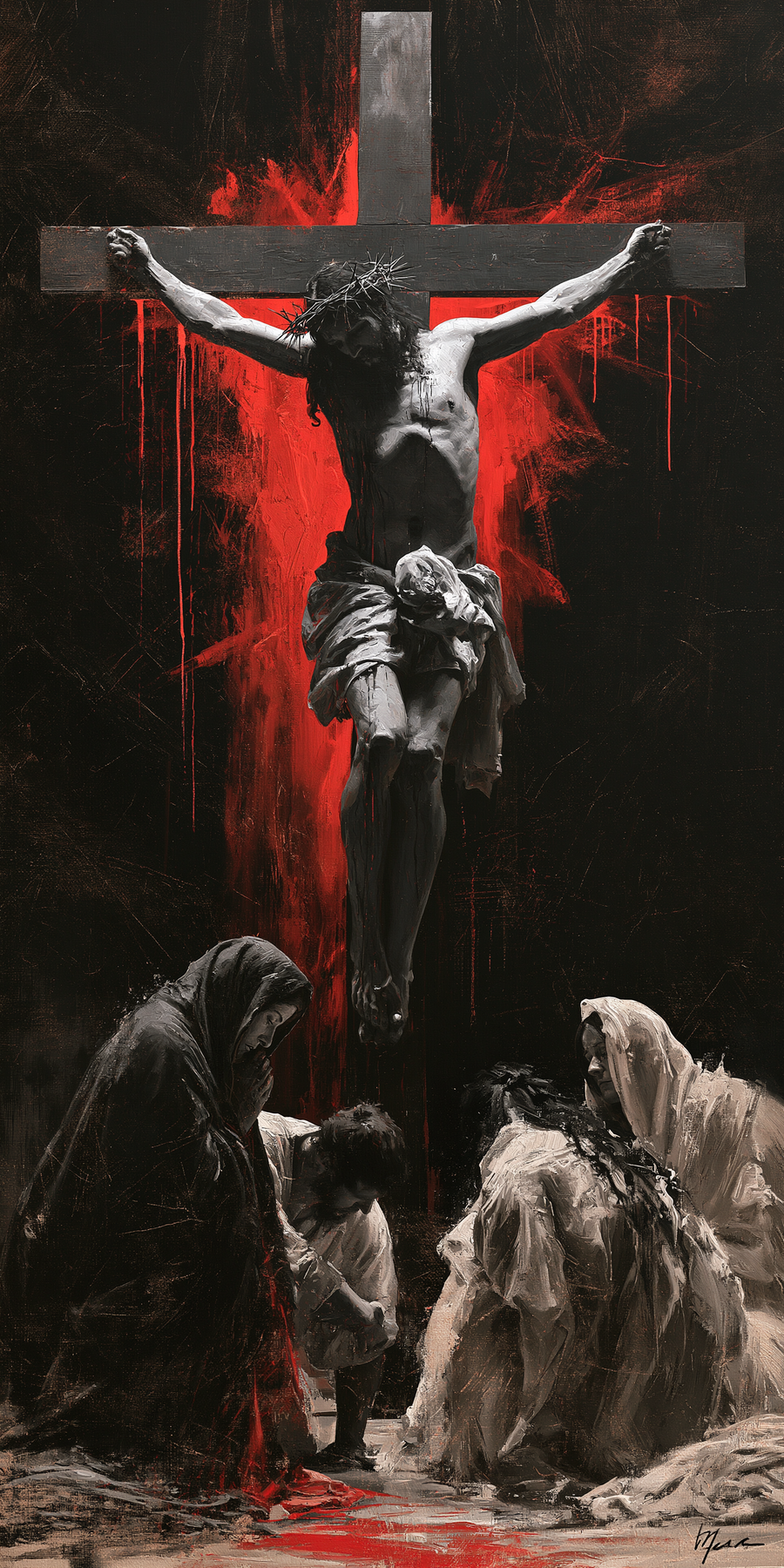 La Crucifixion — Rouge du sacrifice · Portrait n° 1