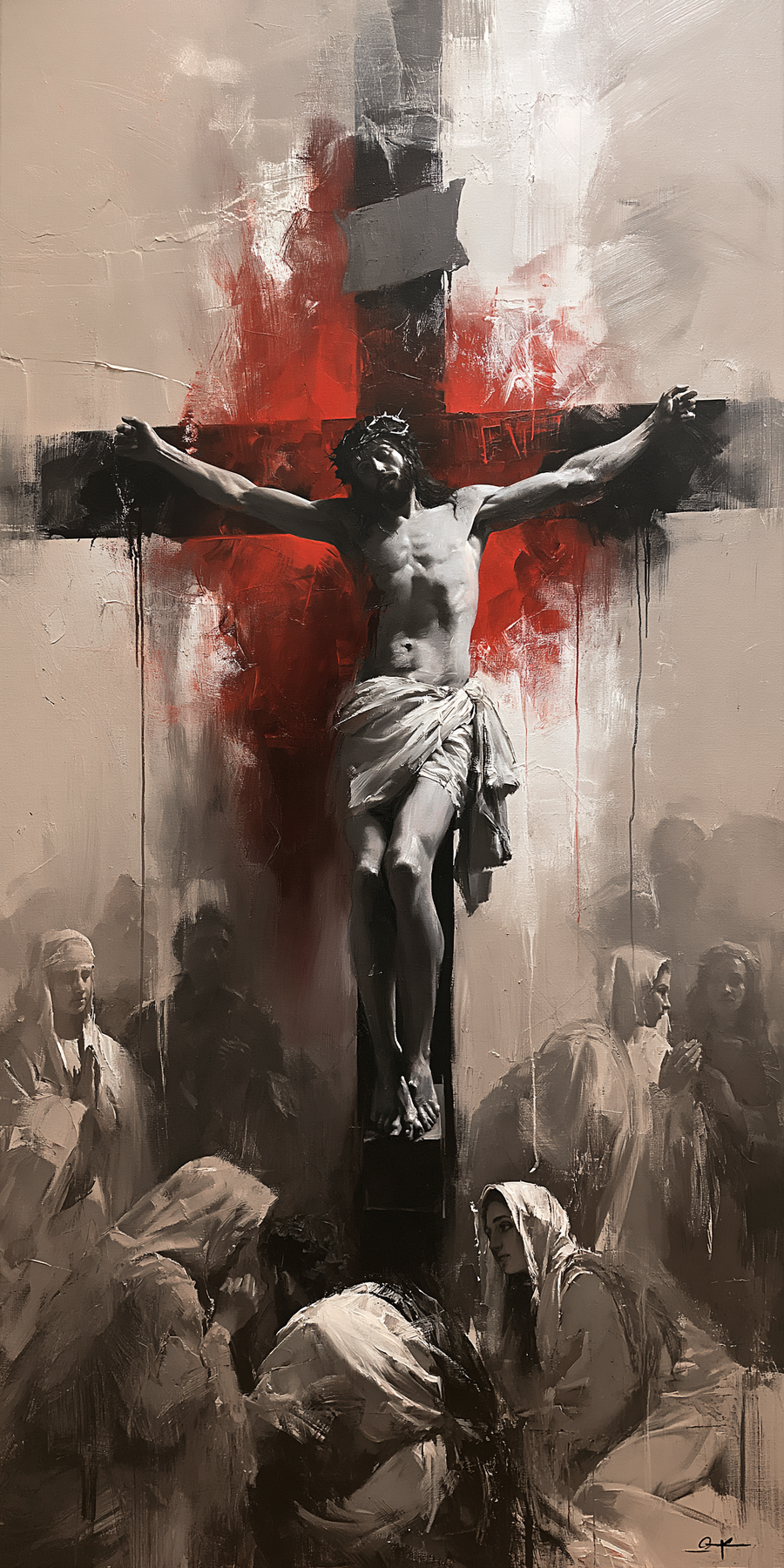 La Crucifixion — Rouge du sacrifice · Portrait n° 3