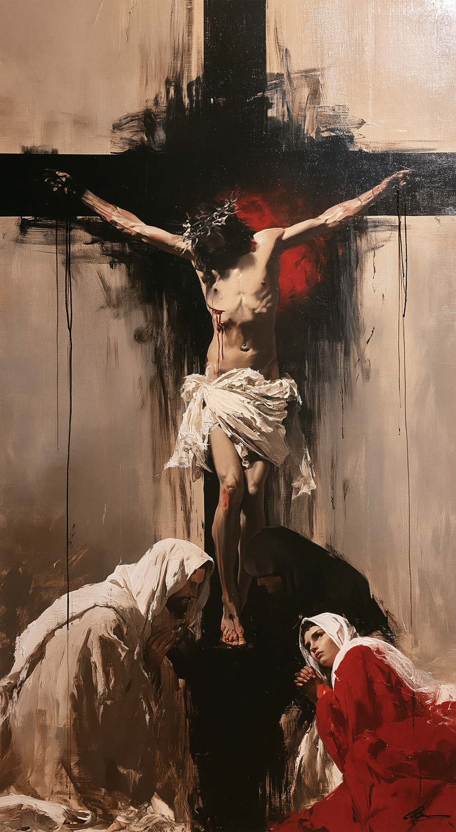 La Crucifixion — Rouge du sacrifice · Portrait n° 6
