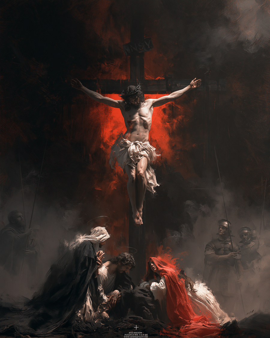 La Crucifixion — Rouge du sacrifice · Portrait n° 22