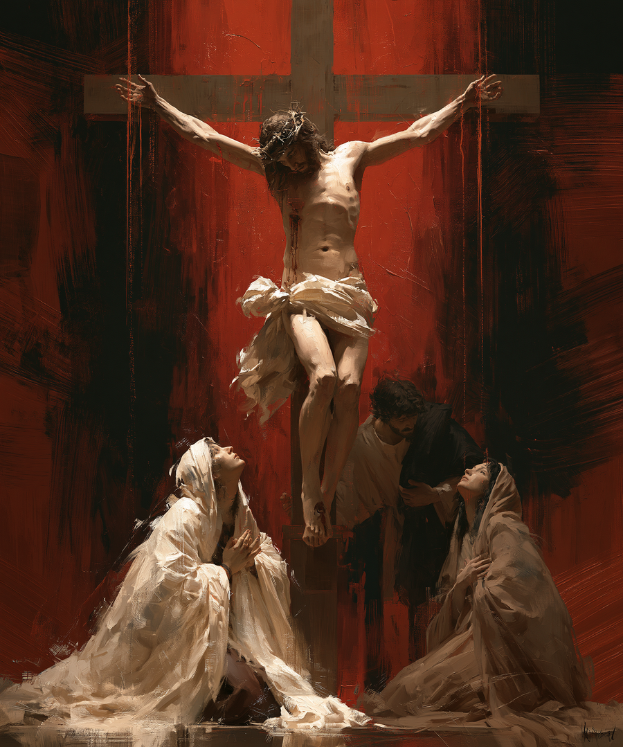 La Crucifixion — Rouge du sacrifice · Portrait n° 23