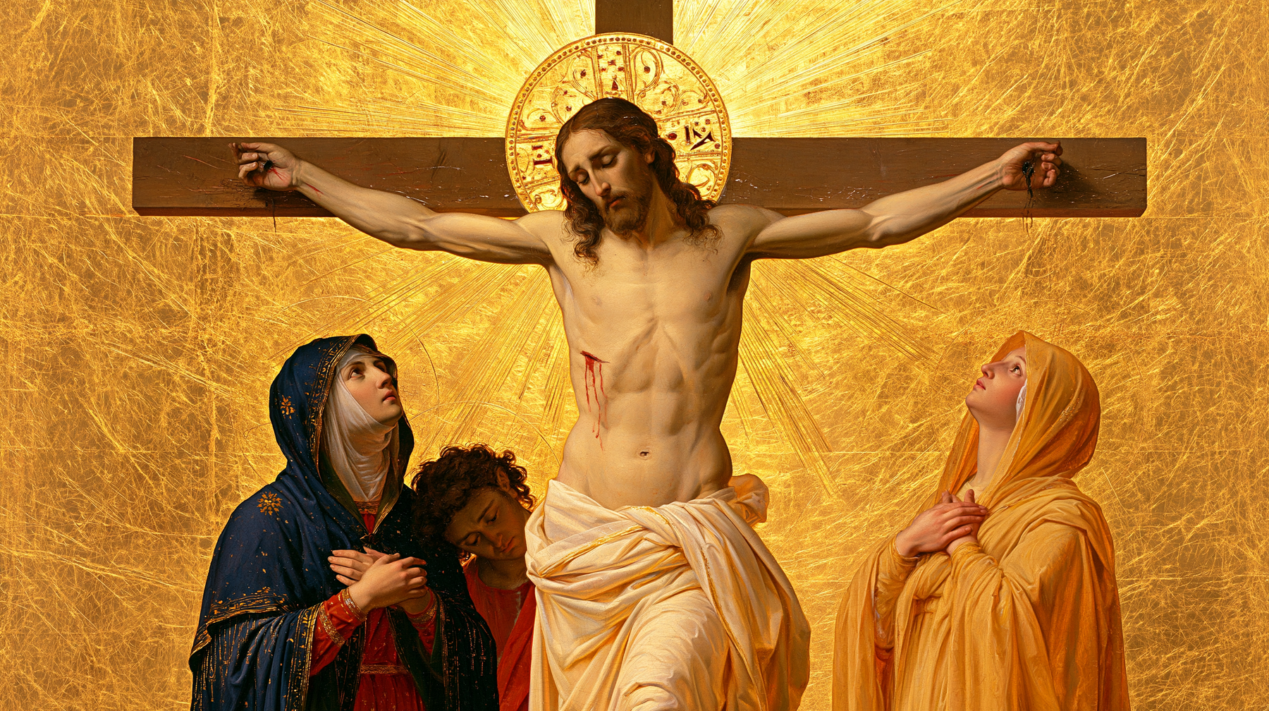 La Crucifixion — Sacré doré · Paysage n° 3 — aperçu de la finition sélectionnée