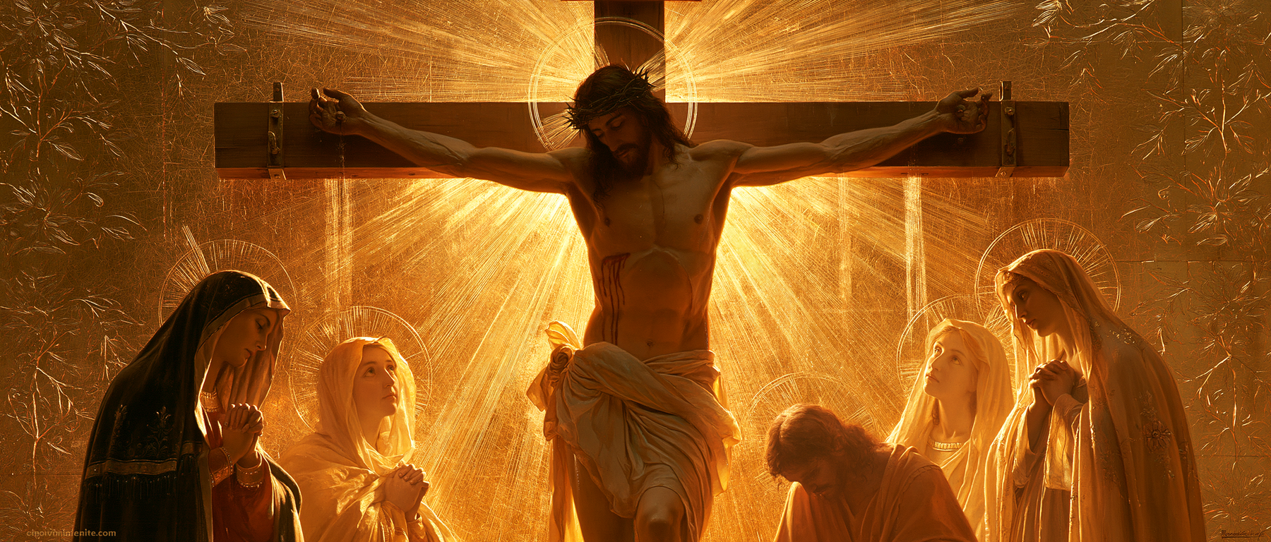 La Crucifixion — Sacré doré · Paysage n° 5 — aperçu de la finition sélectionnée
