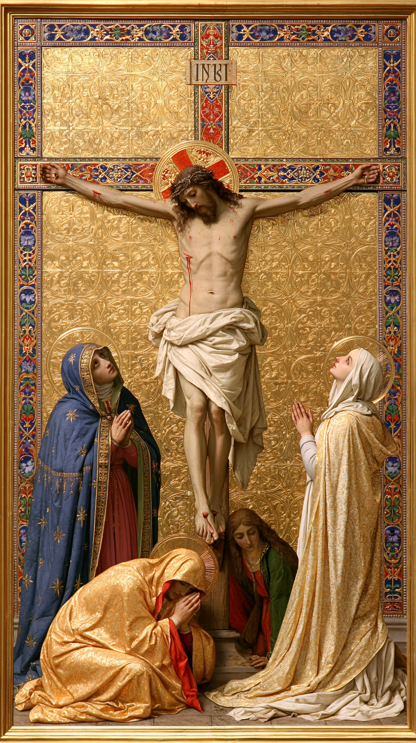 La Crucifixion — Sacré doré · Portrait n° 4 — aperçu de la finition sélectionnée