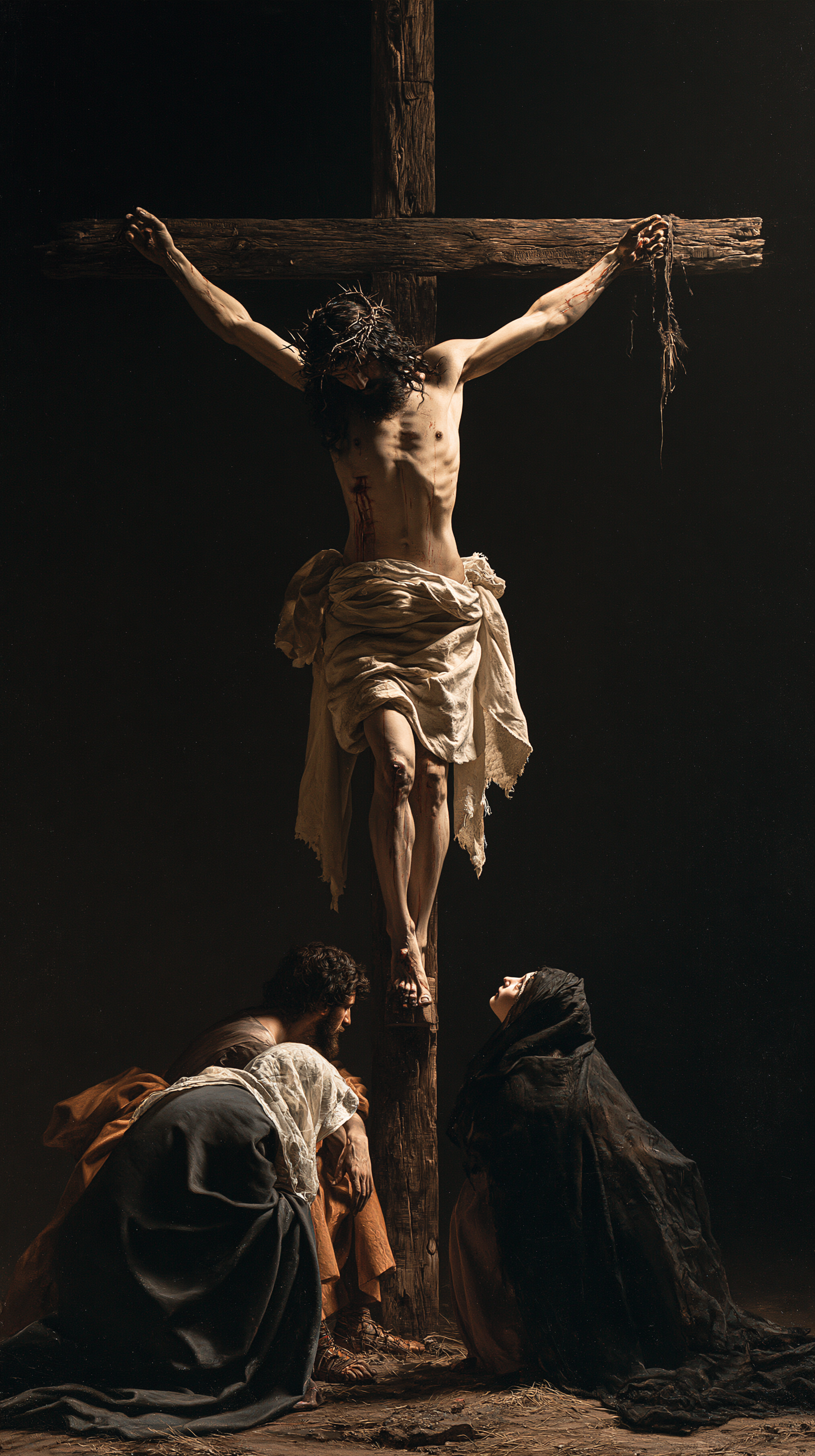 La Crucifixion — Silence sacré · Portrait n° 6 — aperçu de la finition sélectionnée