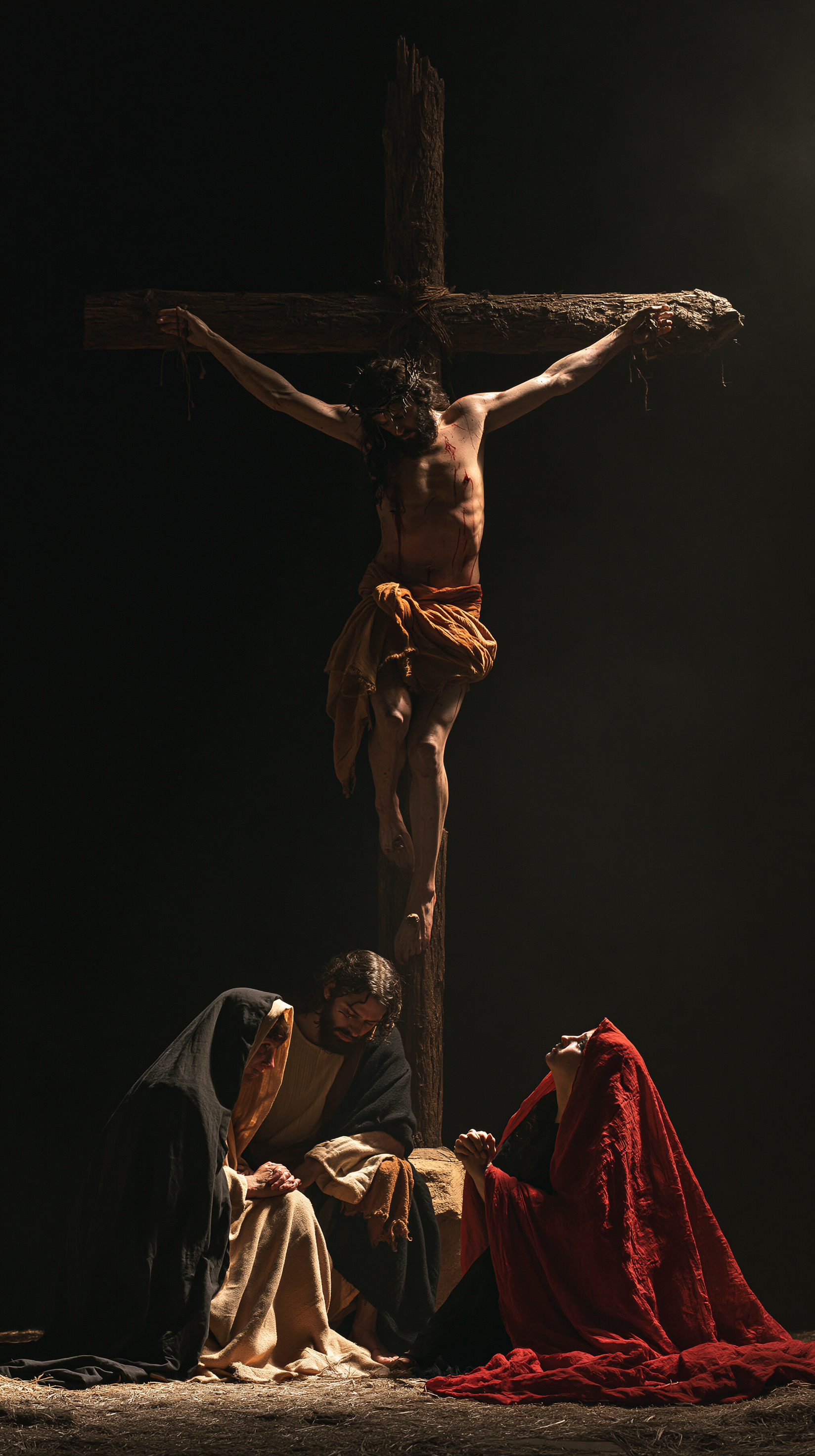 La Crucifixion — Silence sacré · Portrait n° 8 — aperçu de la finition sélectionnée