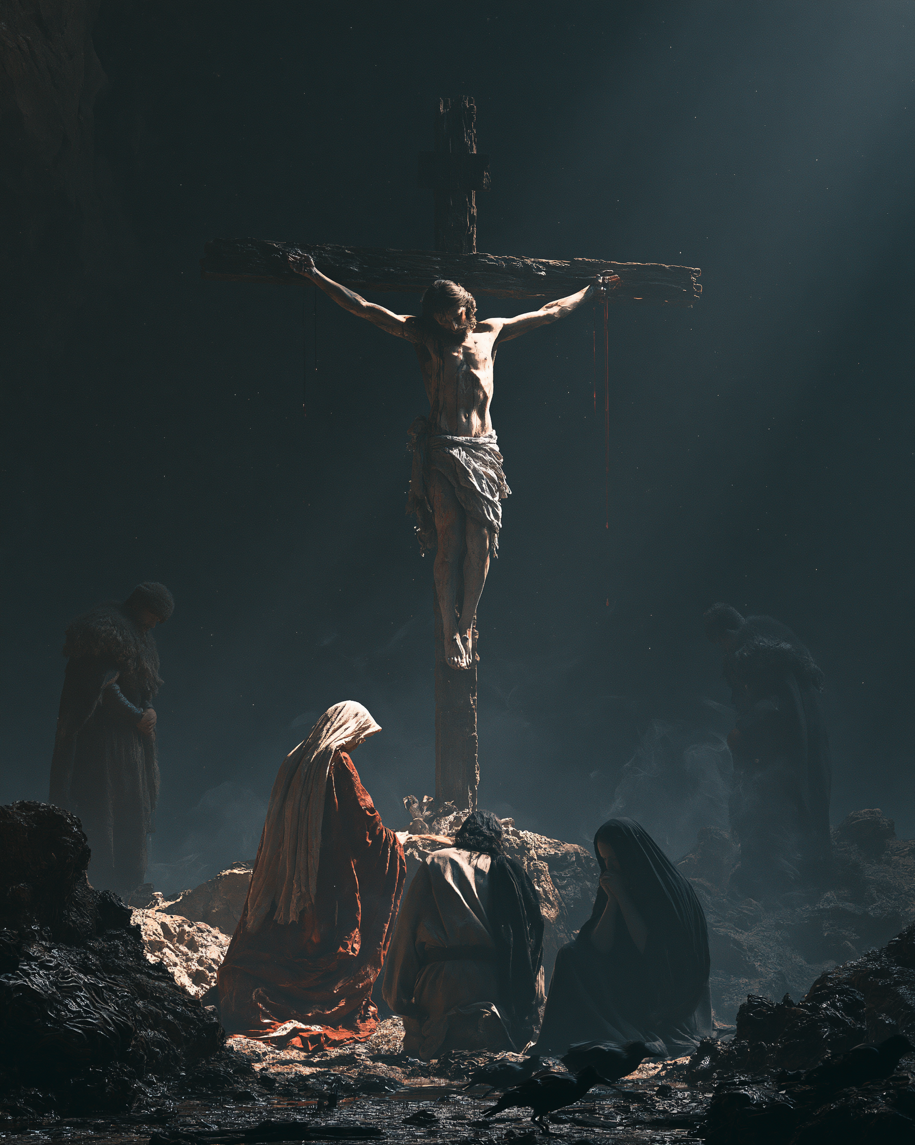 La Crucifixion — Silence sacré · Portrait n° 16 — aperçu de la finition sélectionnée