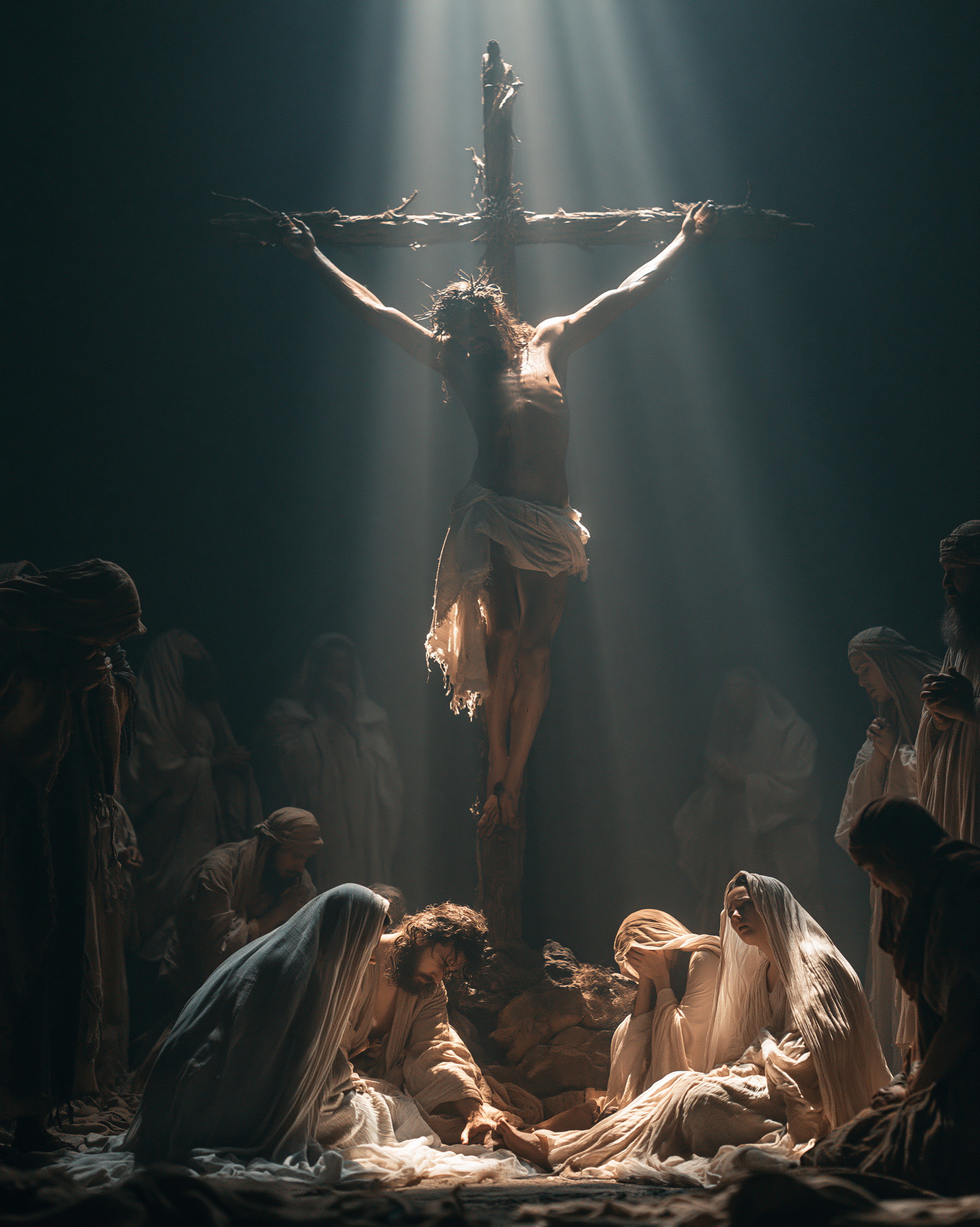 La Crucifixion — Silence sacré · Portrait n° 17 — aperçu de la finition sélectionnée