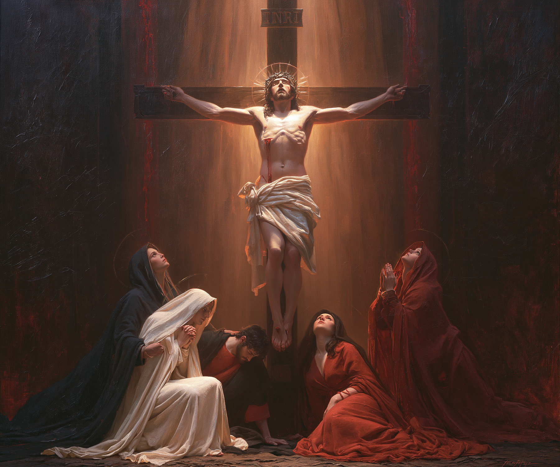 La Crucifixion — Symbolisme eucharistique · Paysage n° 1 — aperçu de la finition sélectionnée