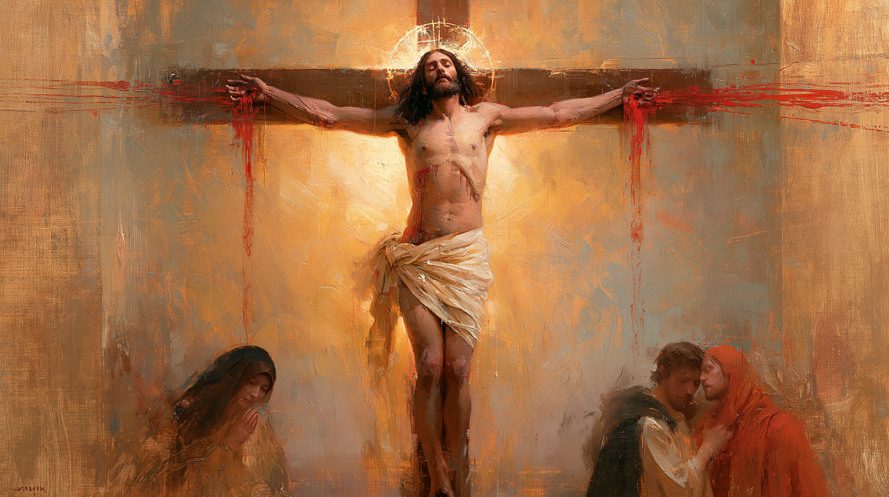 La Crucifixion — Symbolisme eucharistique · Paysage n° 11 — aperçu de la finition sélectionnée