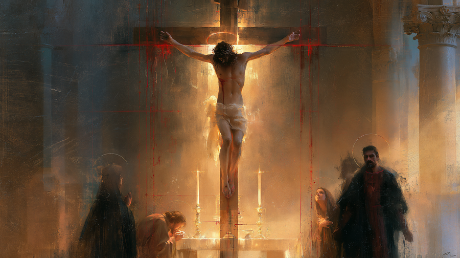 La Crucifixion — Symbolisme eucharistique · Paysage n° 12
