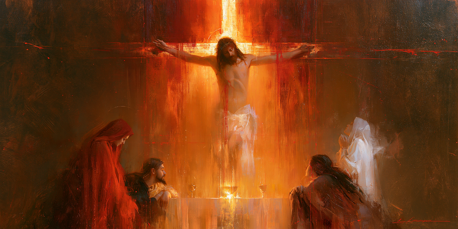 La Crucifixion — Symbolisme eucharistique · Paysage n° 14