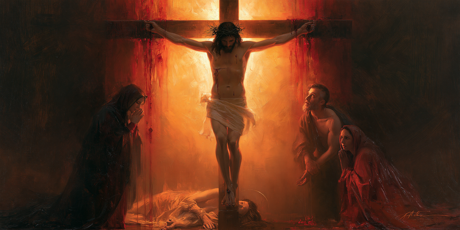La Crucifixion — Symbolisme eucharistique · Paysage n° 15