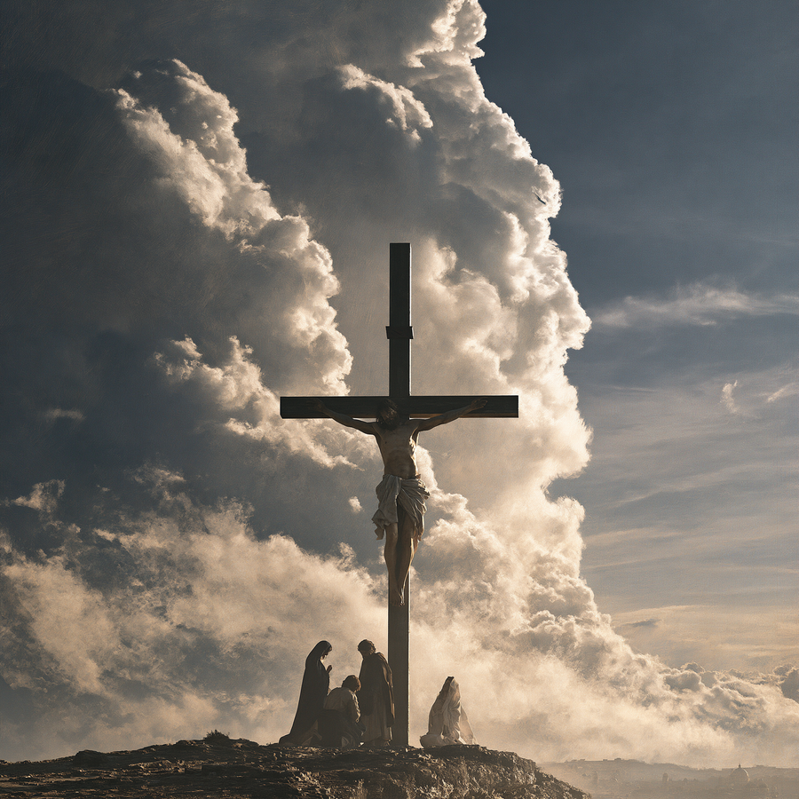 La Crucifixion — Vue monumentale sacrée · Carré n° 2