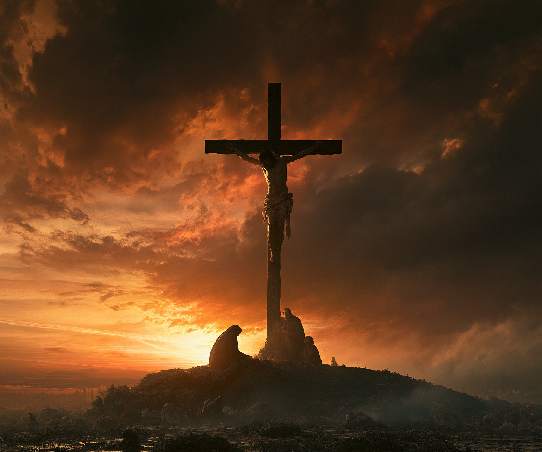 La Crucifixion — Vue monumentale sacrée · Paysage n° 2 — aperçu de la finition sélectionnée