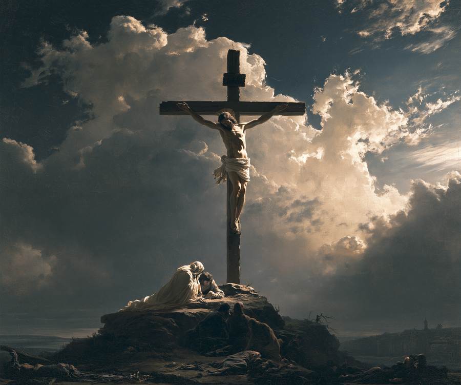 La Crucifixion — Vue monumentale sacrée · Paysage n° 4